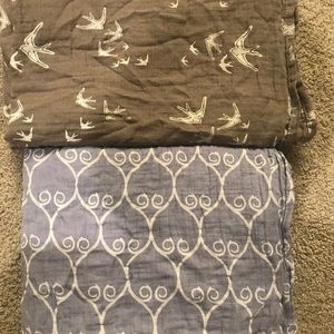 2 Bebe Au Lait Premium Nursing Scarves